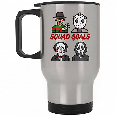 14 oz. Silver Travel Mug