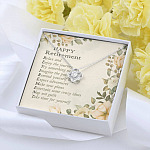 Happy Retirement Take Time For Yourself Love Knot Necklace - Farewell Goodbye Jewelry Gifts From Coworkers