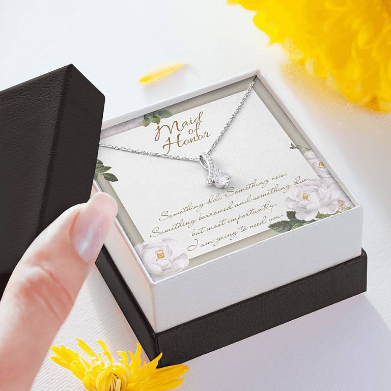 Maid Of Honor I'm Going To Need You Alluring Beauty Necklace - Maid Of Honor Proposal Wedding Gifts