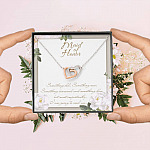 Maid Of Honor I'm Going To Need You Interlocking Hearts Pendant Necklace Maid Of Honor Proposal Wedding Gifts