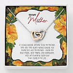 To My Mother If I Could Choose Anyone To Be My Mother Interlocking Hearts Pendant Necklace - Mom Jewelry - Interlocking Hearts Necklace To My Mother If I Could Choose Anyone To Be My Mother Interlocking Hearts Pendant Necklace - Mom Jewelry - Interlocking Hearts Necklace