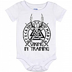Viking In Training Baby Onesie, White, Baby Onesie - 12 Month