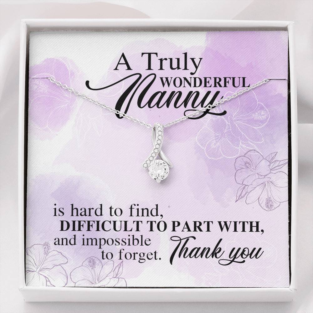 A Truly Wonderful Nanny Is Hard To Find Difficult To Part With Alluring Beauty Necklace - Goodbye Nanny Gift - Alluring Beauty Necklace