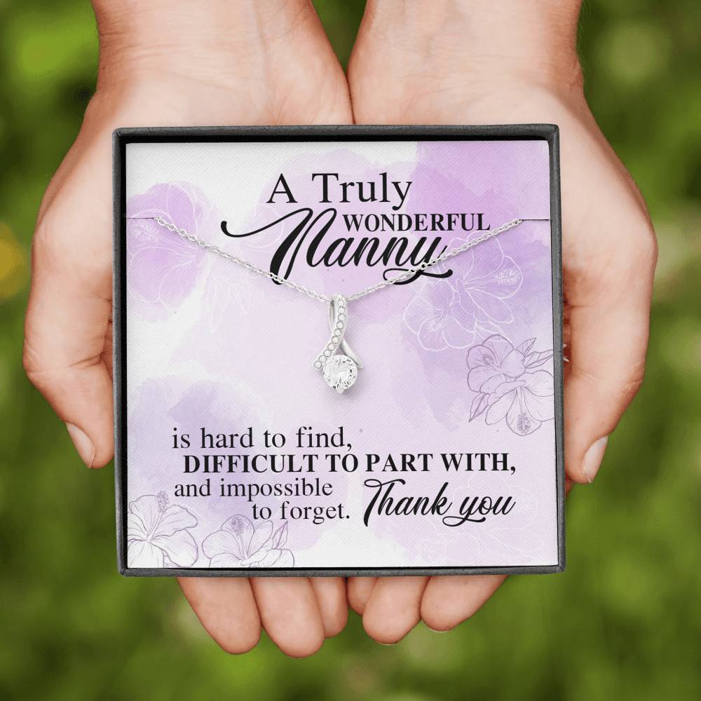 A Truly Wonderful Nanny Is Hard To Find Difficult To Part With Alluring Beauty Necklace - Goodbye Nanny Gift