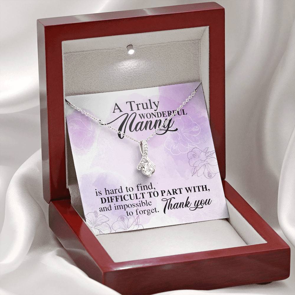 A Truly Wonderful Nanny Is Hard To Find Difficult To Part With Alluring Beauty Necklace - Goodbye Nanny Gift