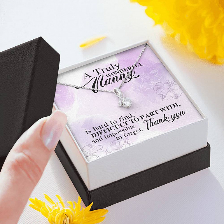 A Truly Wonderful Nanny Is Hard To Find Difficult To Part With Alluring Beauty Necklace - Goodbye Nanny Gift