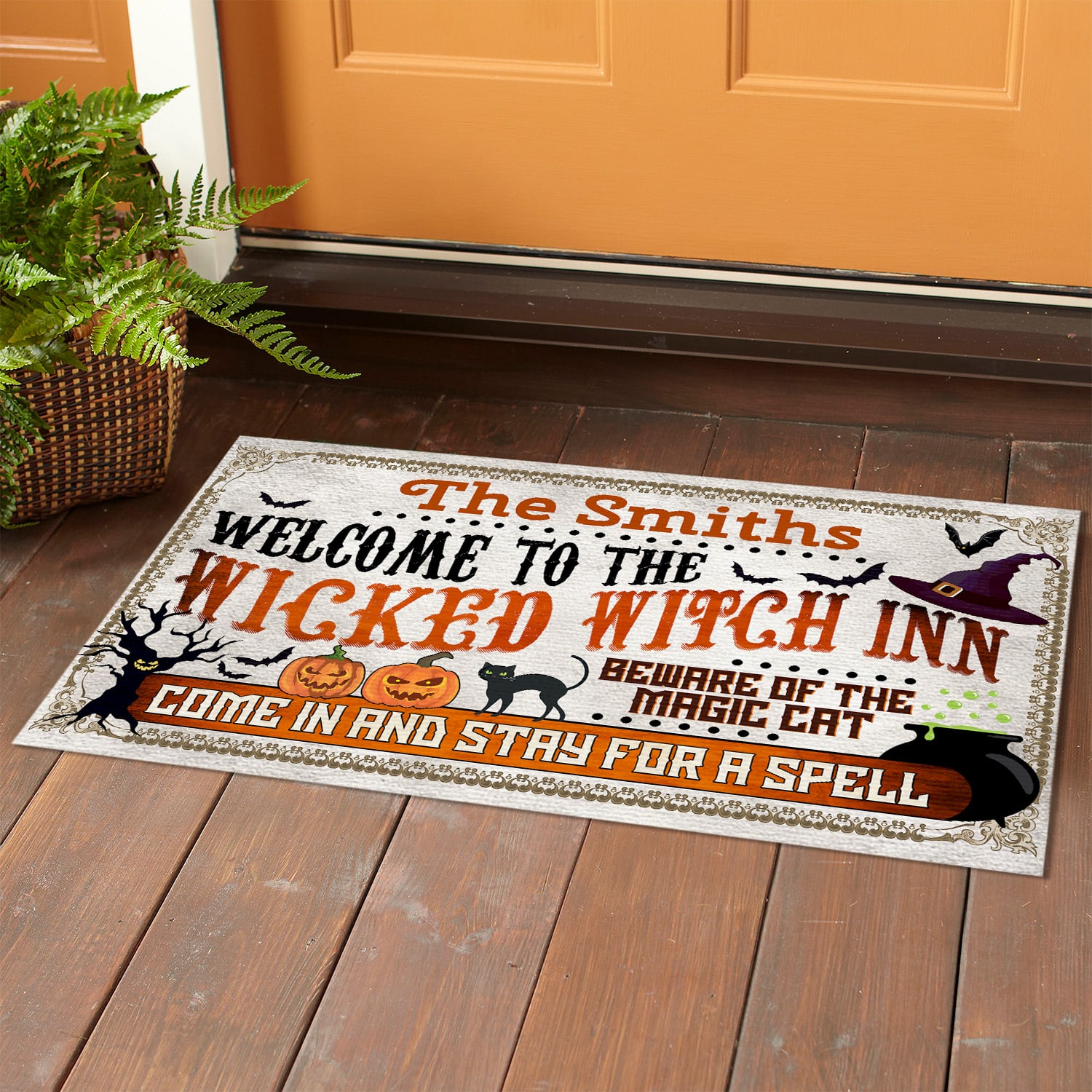 4MH. Witch Inn (Sample Design) Doormat mockup 1