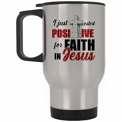 14 oz. Silver Travel Mug