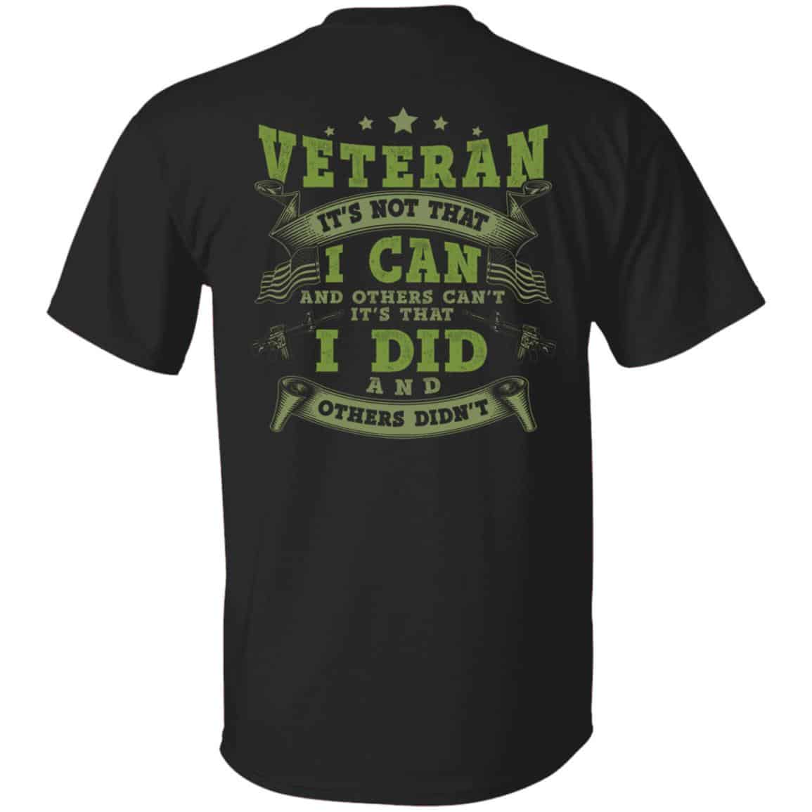 Veteran I Can tee, Black, Unisex T-Shirt