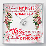 Will You Be My Maid Of Honor Love Knot Necklace - Maid Of Honor Proposal Wedding Gift From Bride - Love Knot Necklace Will You Be My Maid Of Honor Love Knot Necklace - Maid Of Honor Proposal Wedding Gift From Bride - Love Knot Necklace