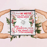 Will You Be My Maid Of Honor Love Knot Necklace - Maid Of Honor Proposal Wedding Gift From Bride Will You Be My Maid Of Honor Love Knot Necklace - Maid Of Honor Proposal Wedding Gift From Bride