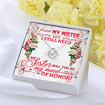 Will You Be My Maid Of Honor Love Knot Necklace - Maid Of Honor Proposal Wedding Gift From Bride Will You Be My Maid Of Honor Love Knot Necklace - Maid Of Honor Proposal Wedding Gift From Bride