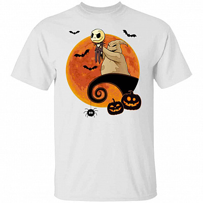 Nightmare Before Christmas, White, Unisex T-Shirt