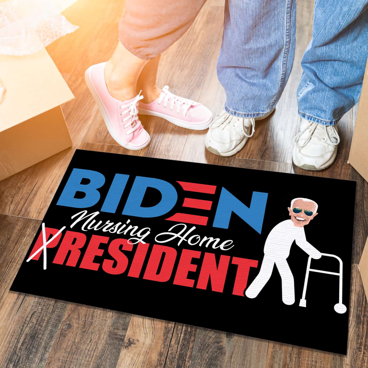 LV. Biden Nursing Home doormat Doormat mockup 6