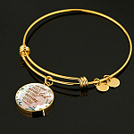 She Who Kneels Before God Can Stand Before Anyone Romans 8:31 Circle Pendant Necklace