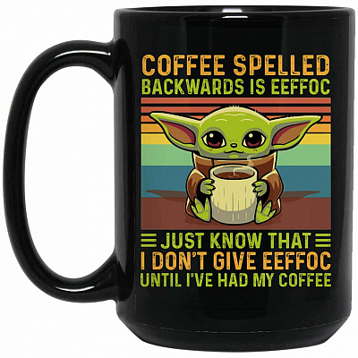 15 oz. Black Mug