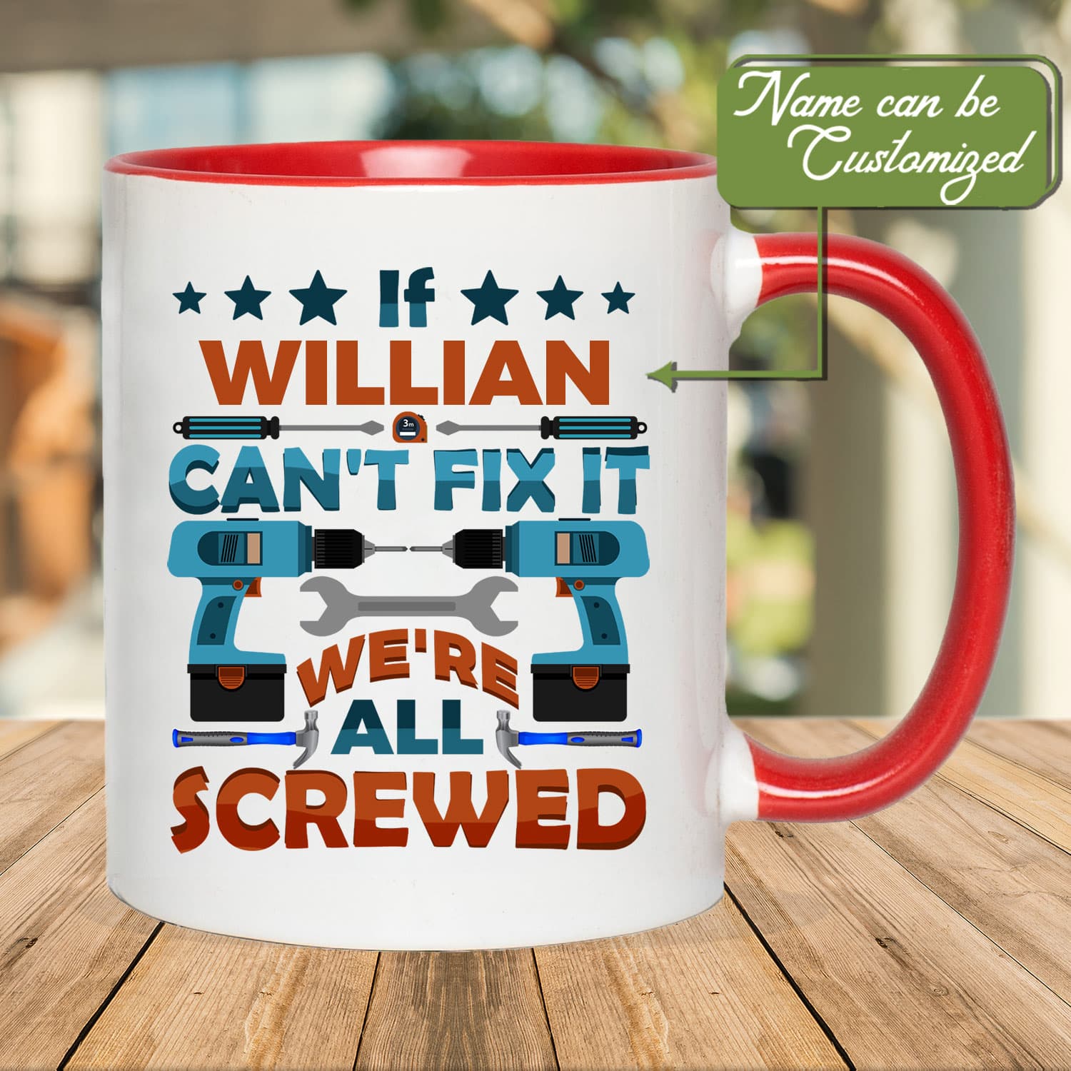 10VT. UU TIEN If Can't Fix It Mechanic accent mug mk1