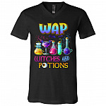WAP Witches And Tshirt, Black, V-Neck T-Shirt