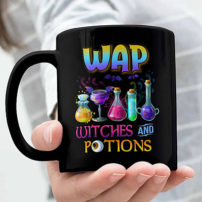 WAP Witches And Potions Halloween Witch Ceramic Coffee Mug - Water Bottle - Beer Stein