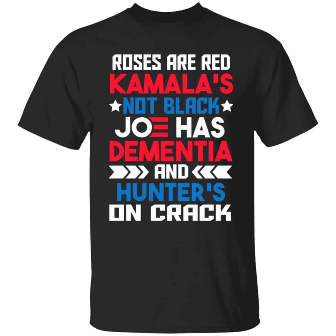 roses, Black, Unisex T-Shirt
