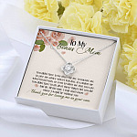 To My Bonus Mom Thank You For Loving Me As Your Own Love Knot Necklace - Step Mom Stepmother Gifts