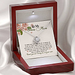 To My Bonus Mom Thank You For Loving Me As Your Own Love Knot Necklace - Step Mom Stepmother Gifts