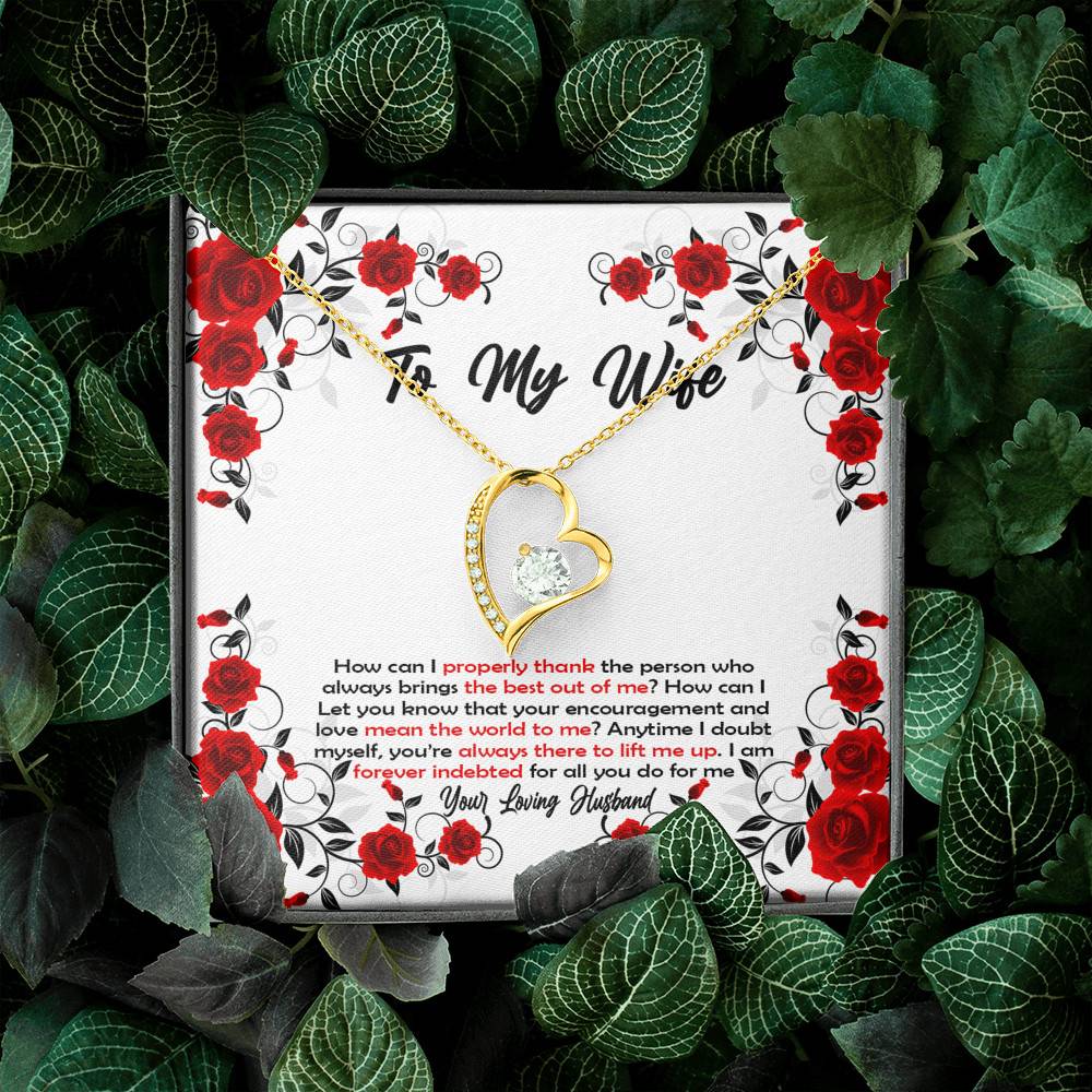 To My Wife How Can I Properly Thank The Person Who Always Brings The Best Put Of Me Forever Love Necklace To My Wife How Can I Properly Thank The Person Who Always Brings The Best Put Of Me Forever Love Necklace