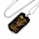 Proud US Army Soldiers Veteran Necklace - DD 214 It's A Veteran Thing You Wouldn't Understand Dog Tag Necklace