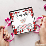 To My Wife How Can I Properly Thank The Person Who Always Brings The Best Put Of Me Joined Interlocking Hearts Necklace