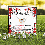 To My Wife How Can I Properly Thank The Person Who Always Brings The Best Put Of Me Joined Interlocking Hearts Necklace