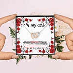 To My Wife How Can I Properly Thank The Person Who Always Brings The Best Put Of Me Joined Interlocking Hearts Necklace