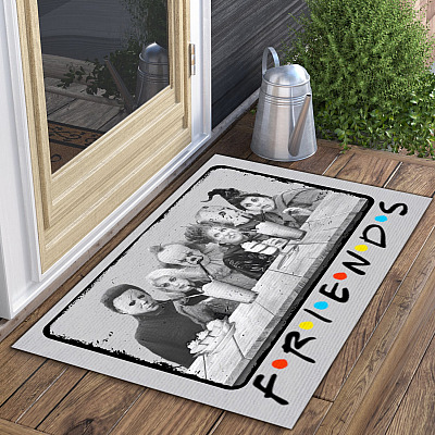 Alternative view of Halloween Horror Friends Horror Characters Indoor Outdoor Doormat - Halloween Welcome Mat