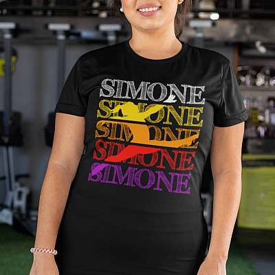 Alternative view of Retro Simone Biles T-shirt - V-neck - American Artistic Gymnastics Women Shirt