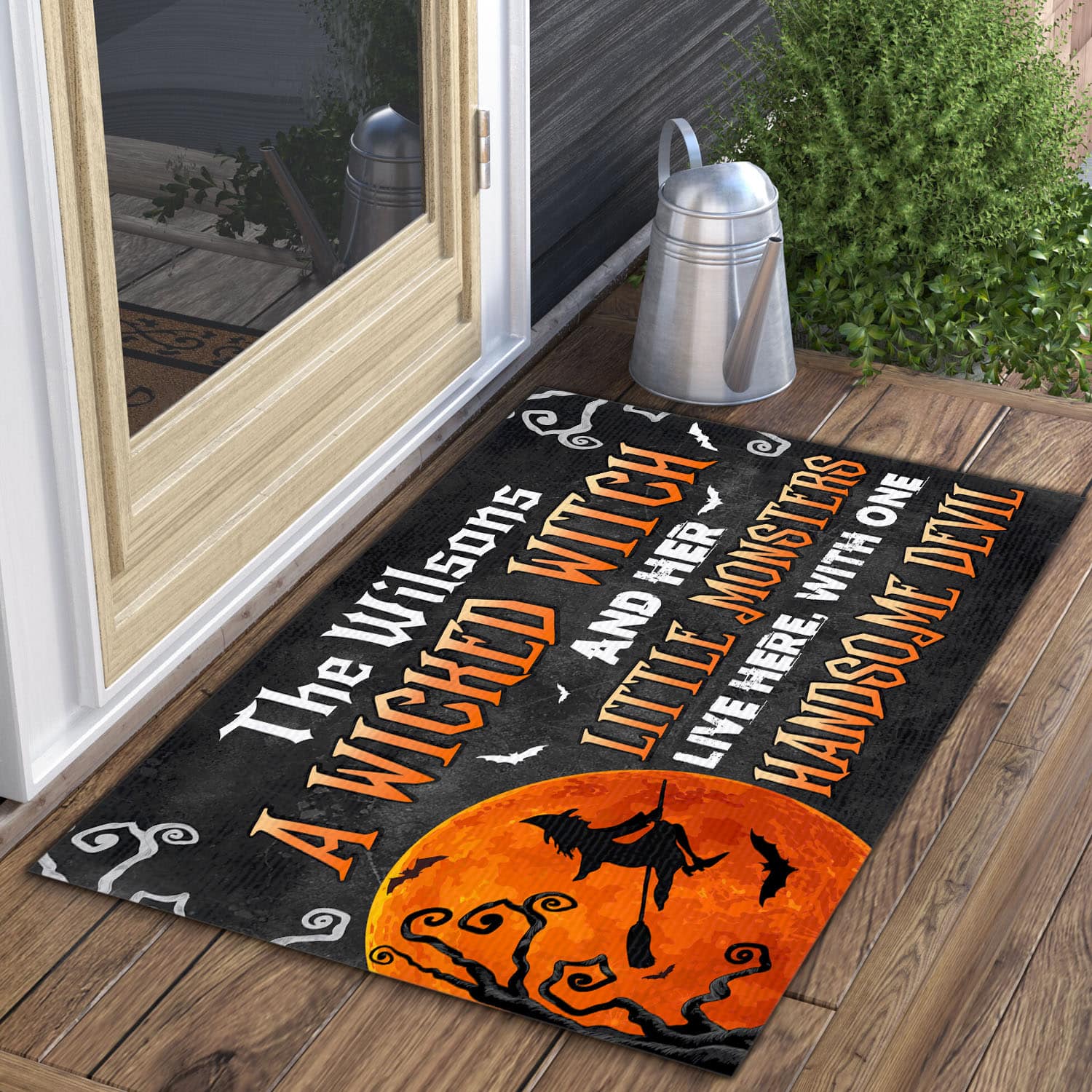 1VT. A Wicked Witch sample design Doormat mockup 3