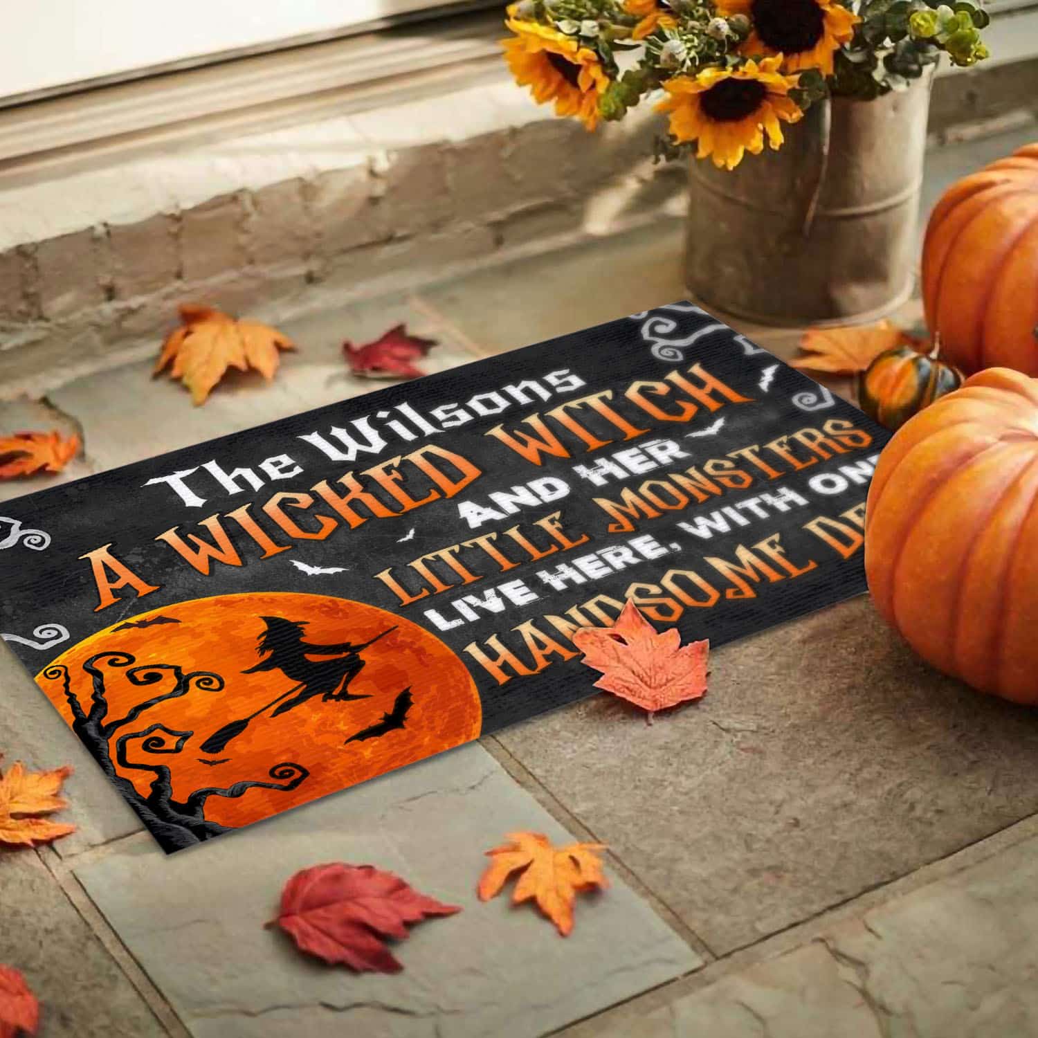 1VT. A Wicked Witch sample design Doormat mockup 9