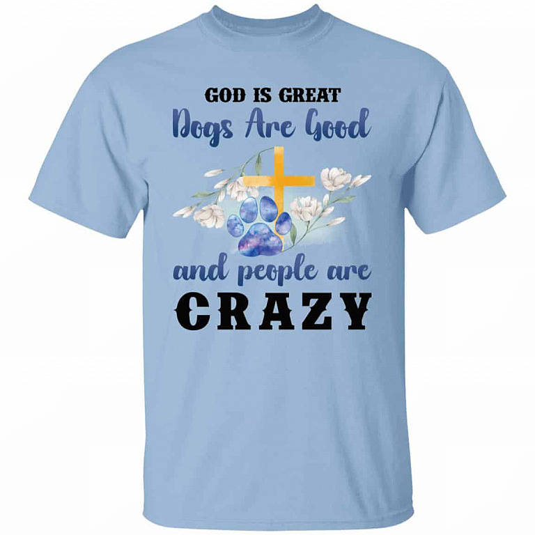 dog, Light Blue, Unisex T-Shirt