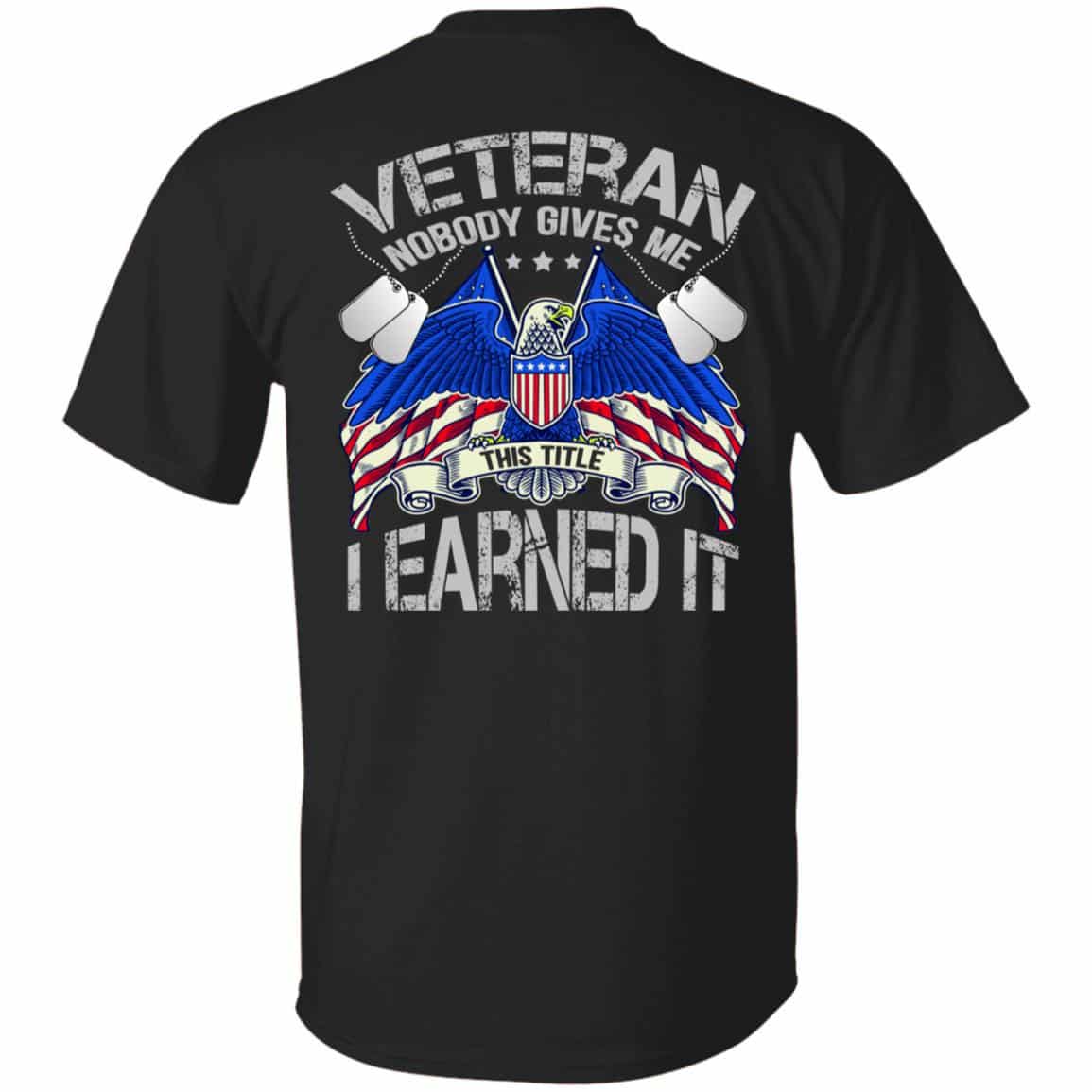 vet back t, Black, Unisex T-Shirt