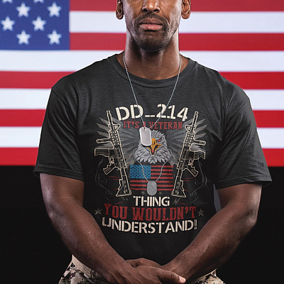 Alternative view of DD-214 It's A Veteran Thing You Won't Understand Shirt - Military Shirt - DD-214 Shirt