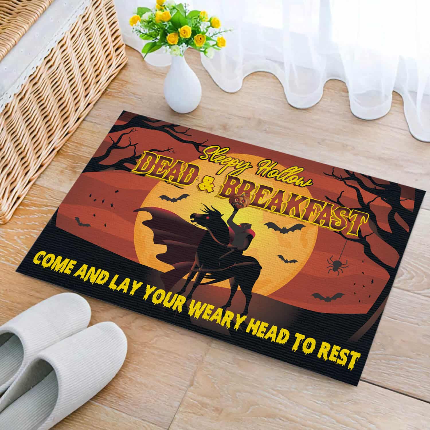 1HV. Sleppy Hollow Doormat Doormat mockup 2