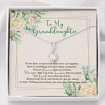 To My Granddaughter From Grandma Grandpa Grandparents You Are Always In Mine Alluring Beauty Necklace - Alluring Beauty Necklace
