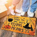 Don't Make Me Get My Flying Monkeys Doormat - Funny Halloween Outdoor Indoor Doormat