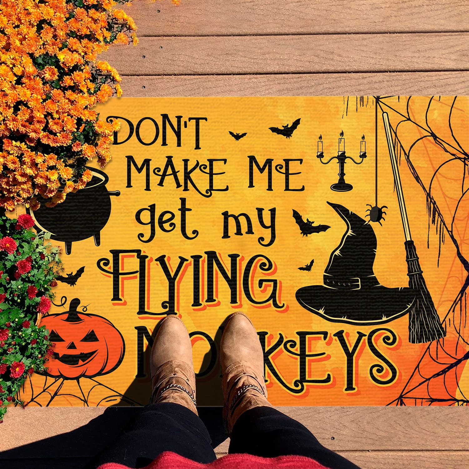1Th. Flying Monkeys Doormat Doormat mockup 7