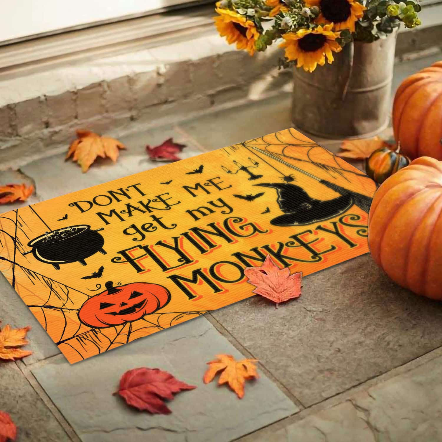 1Th. Flying Monkeys Doormat Doormat mockup 9