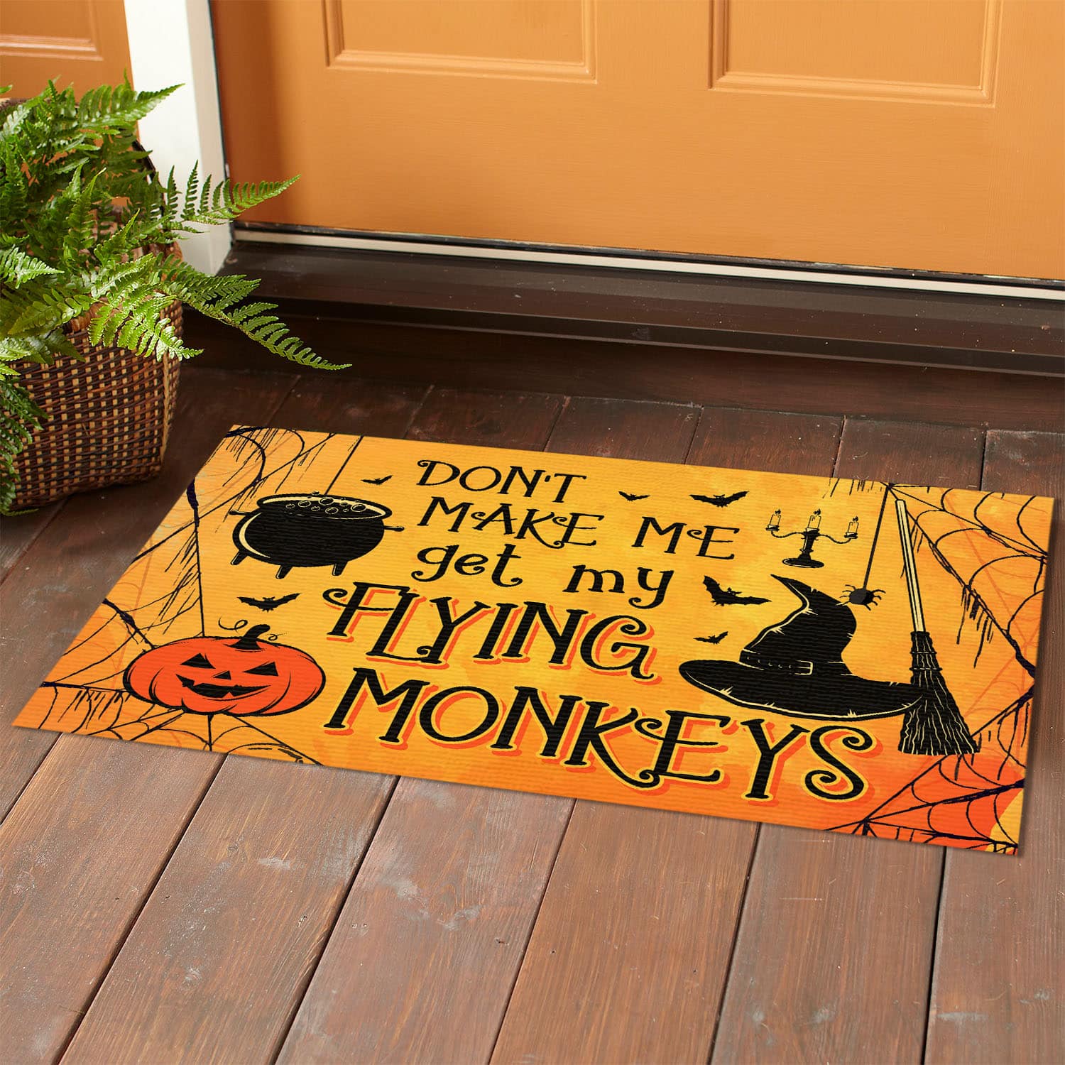 1Th. Flying Monkeys Doormat Doormat mockup 1