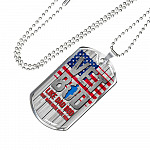 Vet Bod Like Dad Bod But More Knee Pain Dog Tag Pendant Necklace - Veteran Dad Necklace