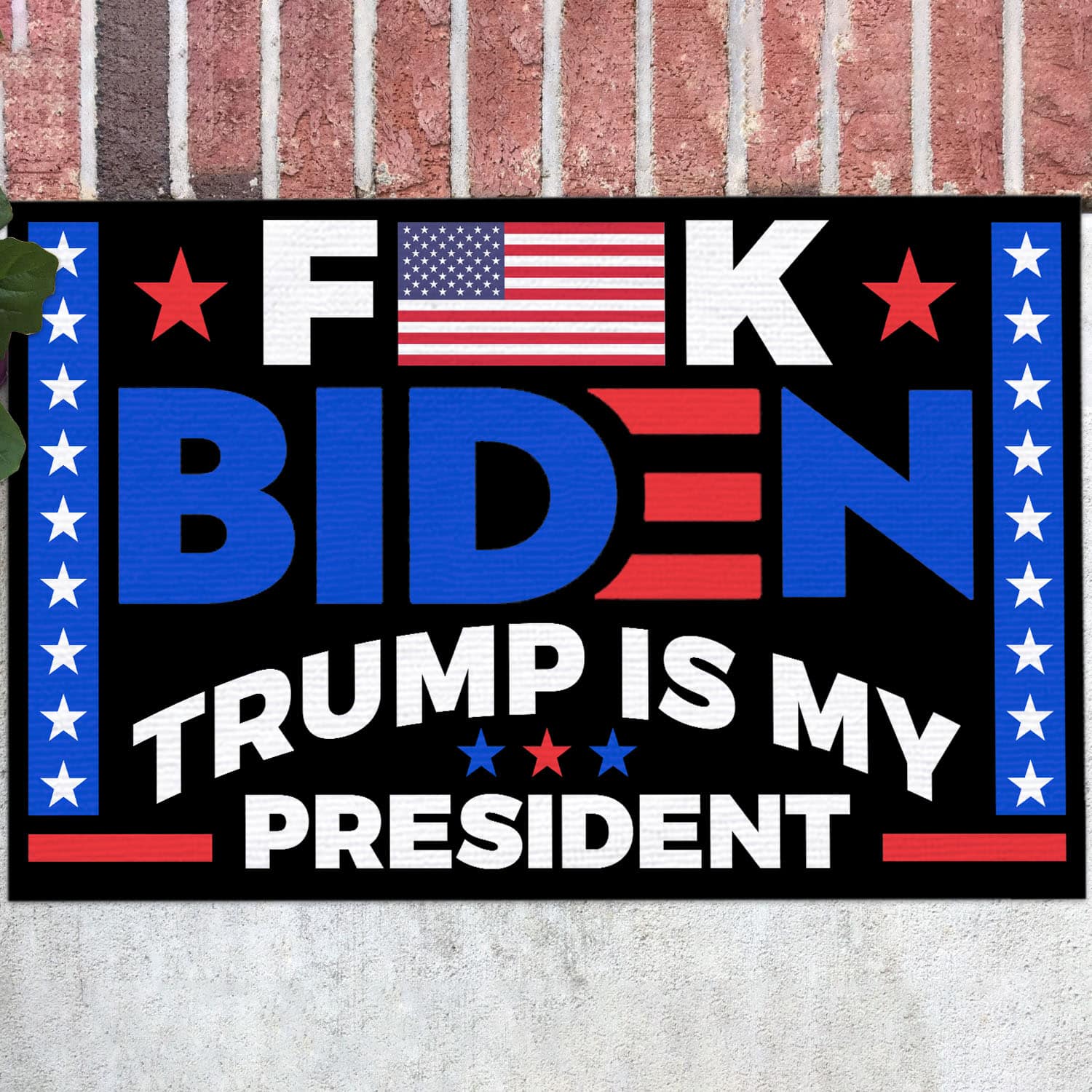 47 HG. Fuck Biden Trump President (4) Doormat Mockup 12