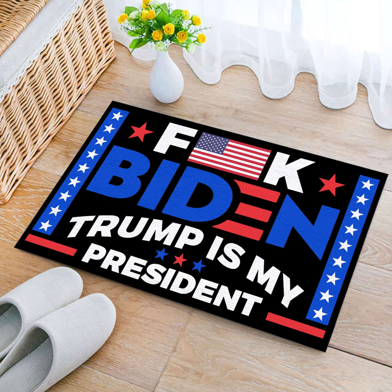 47 HG. Fuck Biden Trump President (4) Doormat mockup 2