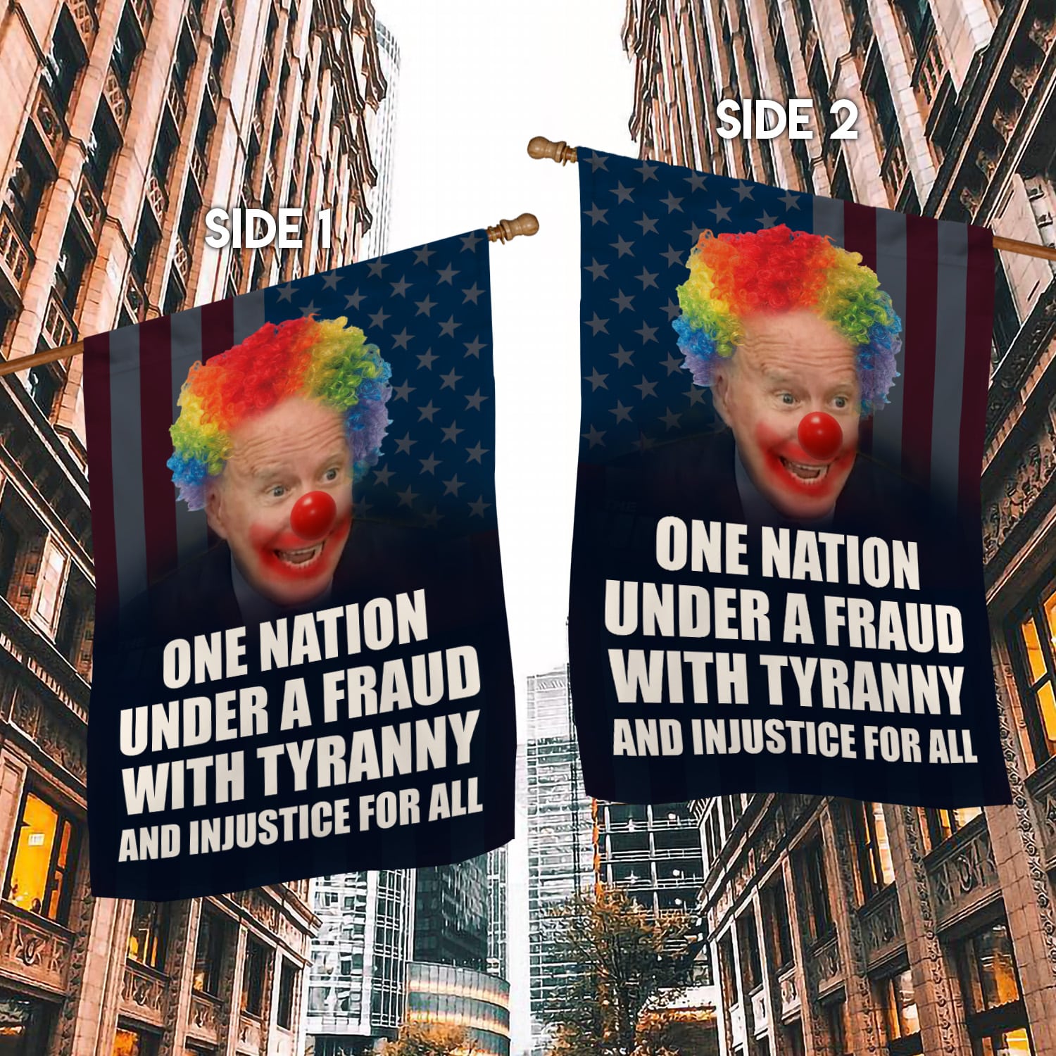 SIDE 1 30X40 House Flag Mockup 2 Side-1