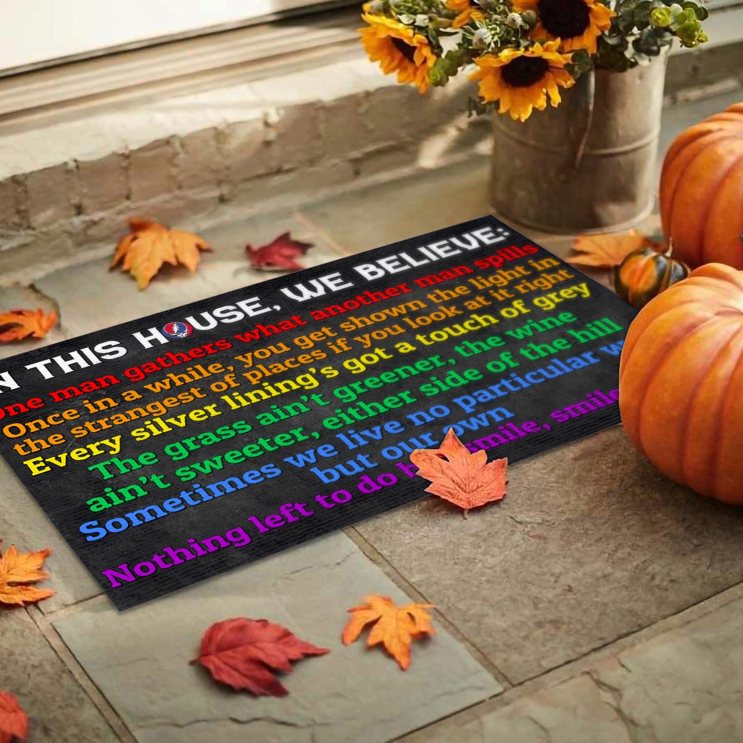 7. In This House Grateful Dead DOORMAT(3) Doormat mockup 9