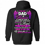 For My Dad In Heaven, Black, Hoodie